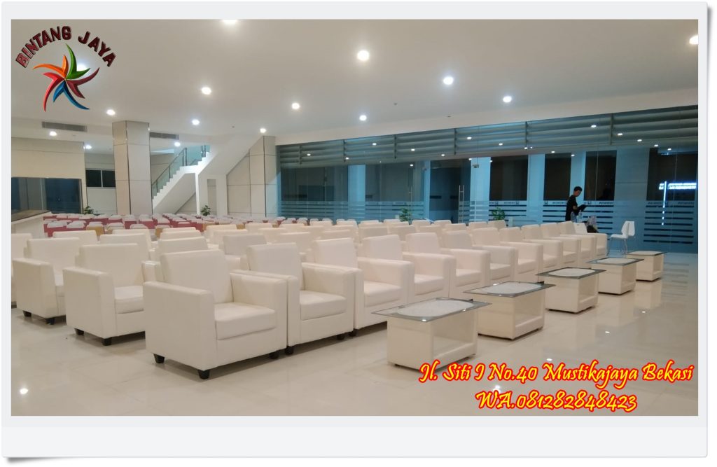 Sewa Sofa Single Putih Minimalis Termurah Tangerang