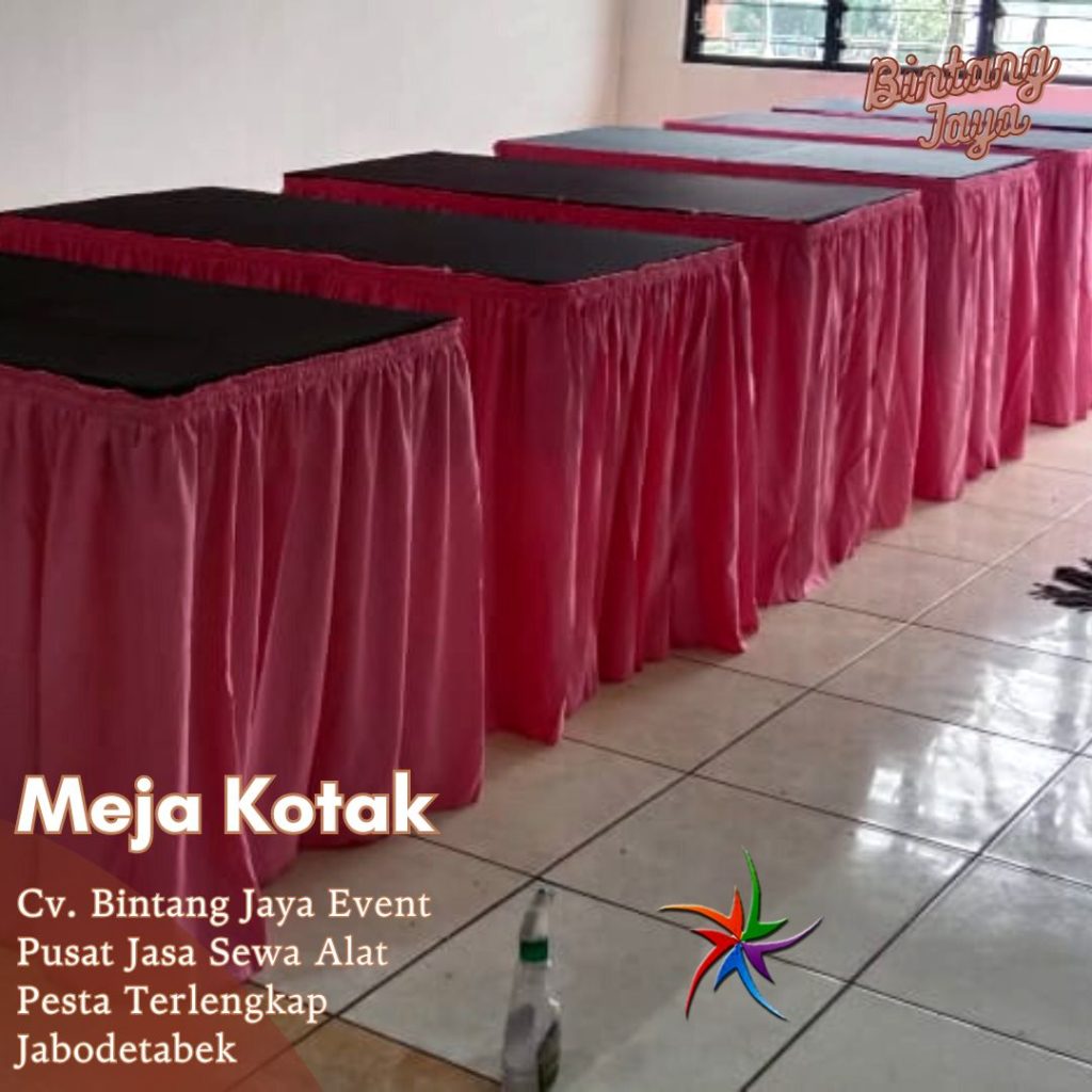 Sewa Meja Kotak 120x60 cm Pelayanan Terbaik Jakarta Selatan