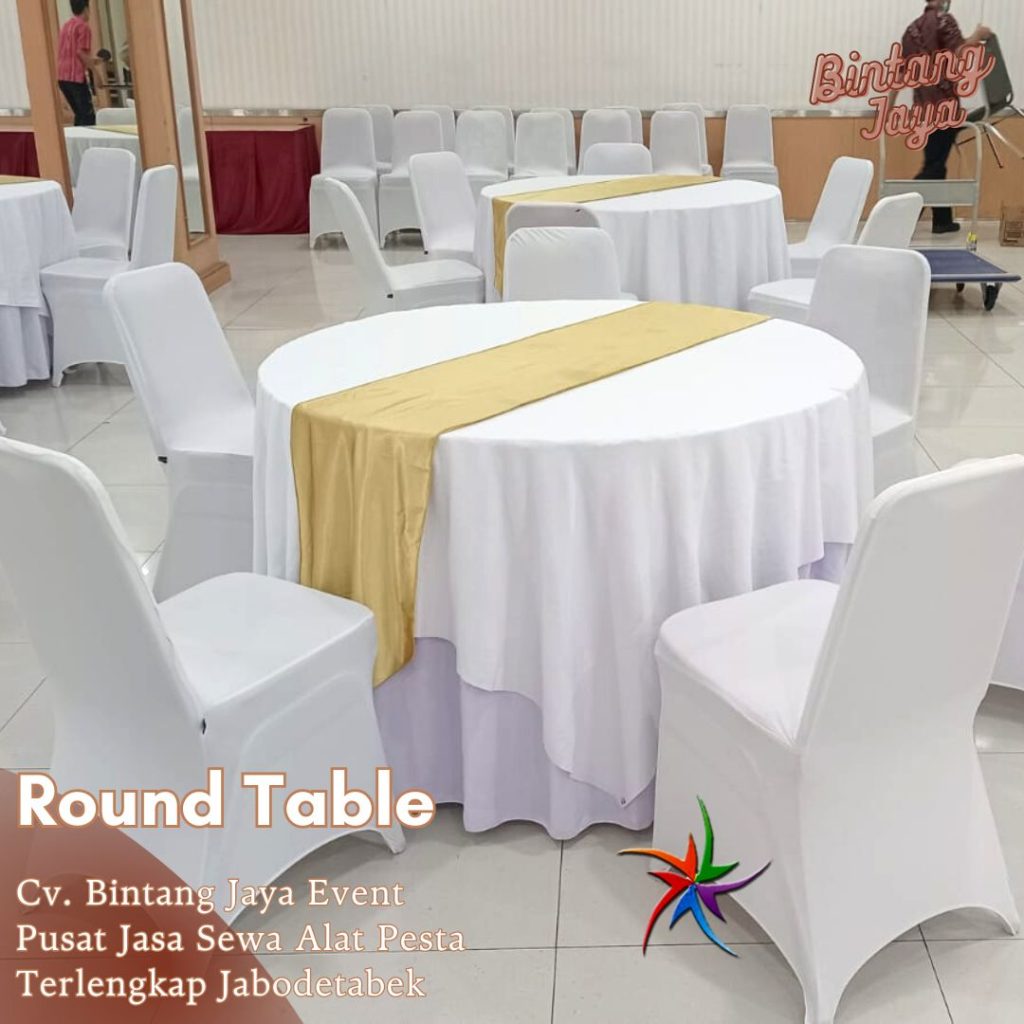 Sewa Round Table 160cm Jakarta Utara Free Ongkir