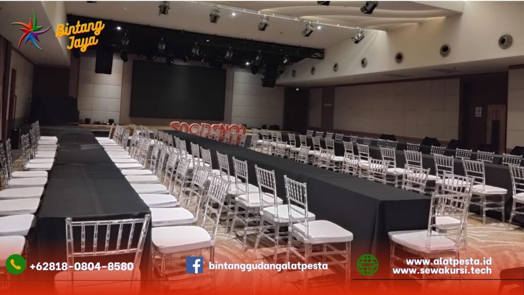 Pusat Rental Kursi Bening Acrylic Mewah di Jakarta
